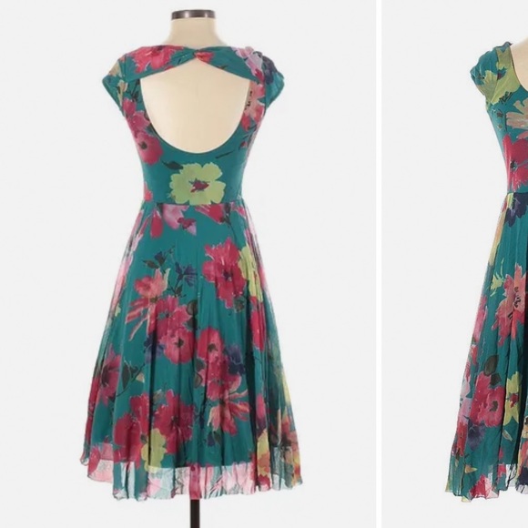 Anthropologie WESTON WEAR soft floral dress, M. - Picture 8 of 10